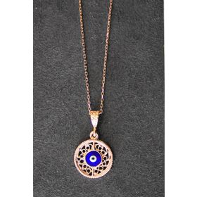 Bella Gloria TGK0328 Nazarlı Rose Kadın Gümüş Kolye