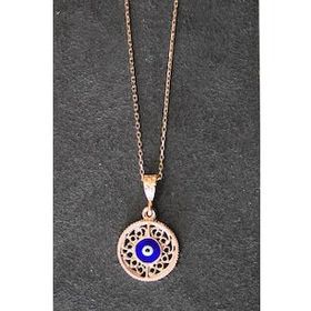 Bella Gloria TGK0328 Nazarlı Rose Kadın Gümüş Kolye