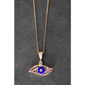 Bella Gloria TGK0329 Nazarlı Göz Rose Kadın Gümüş Kolye