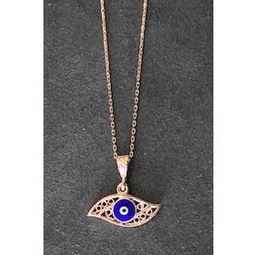 Bella Gloria TGK0329 Nazarlı Göz Rose Kadın Gümüş Kolye