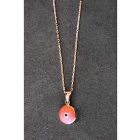 Bella Gloria TGK0332 Pembe Nazarlı Göz Rose Kadın Gümüş Kolye