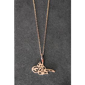 Bella Gloria TGK0334 Tuğra Rose Kadın Gümüş Kolye