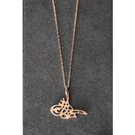 Bella Gloria TGK0334 Tuğra Rose Kadın Gümüş Kolye