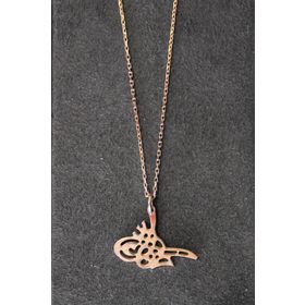 Bella Gloria TGK0334 Tuğra Rose Kadın Gümüş Kolye