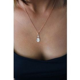 Bella Gloria TGK0393 Baget Roz Gümüş Kolye