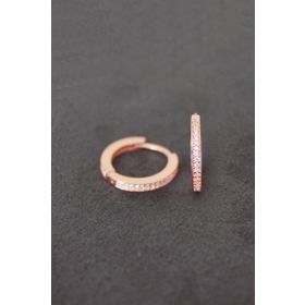 Bella Gloria TGP0074 Tek Sıra Rose Gümüş Küpe