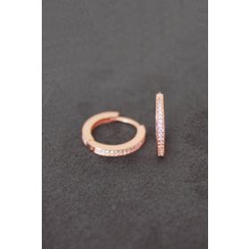 Bella Gloria TGP0074 Tek Sıra Rose Gümüş Küpe