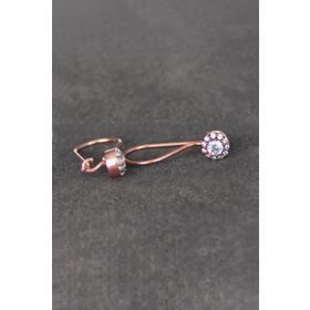 Bella Gloria TGP0083 Telli Elmas Tektaş Rose Gümüş Küpe