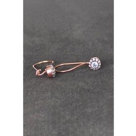 Bella Gloria TGP0083 Telli Elmas Tektaş Rose Gümüş Küpe