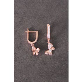 Bella Gloria TGP0090 Kelebek Rose Gümüş Küpe