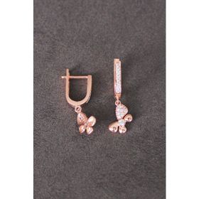 Bella Gloria TGP0090 Kelebek Rose Gümüş Küpe