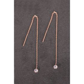 Bella Gloria TGP0097 Tektaş Rose Gümüş Küpe