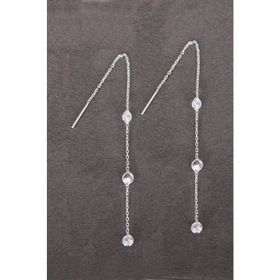 Bella Gloria TGP0100 Üç Taş Gümüş Küpe