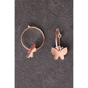 Bella Gloria TGP0110 Kelebek Rose Gümüş Küpe