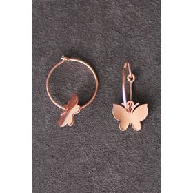 Bella Gloria TGP0110 Kelebek Rose Gümüş Küpe