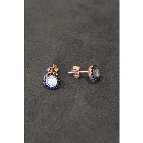 Bella Gloria TGP0128 Elmas Modeli Tektaş Rose Gümüş Küpe