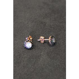 Bella Gloria TGP0128 Elmas Modeli Tektaş Rose Gümüş Küpe