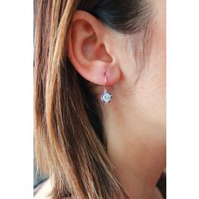 Bella Gloria TGP0217 Miks Taşlı Elmas Modeli Tektaş Telli Roz Gümüş Küpe