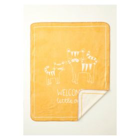 Bella Maison 100x120 cm Hardal Tiger Pamuklu Bebek Battaniyesi
