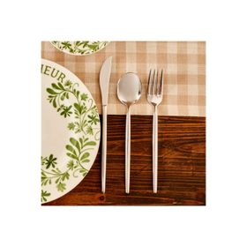 Bella Maison 5002867925 Siena 18 Parça Silver Tatlı Çatal Kaşık Bıçak Seti