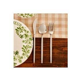 Bella Maison 5002867925 Siena 18 Parça Silver Tatlı Çatal Kaşık Bıçak Seti