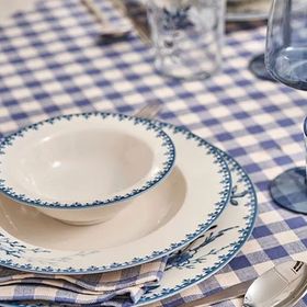 Bella Maison Bleu Blanc Mavi 24 Parça 6 Kişilik Yemek Takımı