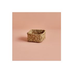 Bella Maison Kiara Hasır Kare Naturel 18x18x8 cm Sepet