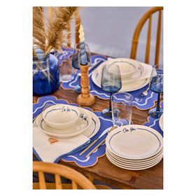 Bella Maison Marine Mavi 24 Parça 6 Kişilik Yemek Takımı