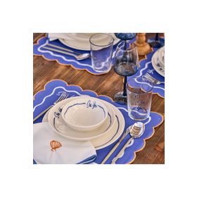 Bella Maison Marine Mavi 24 Parça 6 Kişilik Yemek Takımı