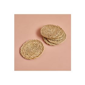 Bella Maison Rafe Naturel 10 cm 6'lı Bardak Altlığı