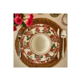 Bella Maison Rose Porselen 24 Parça 6 Kişilik Yemek Takımı
