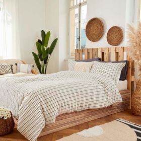 Bella Maison Sevilla %100 Pamuk Antrasit 200x220 cm Çift Kişilik Nevresim Takımı