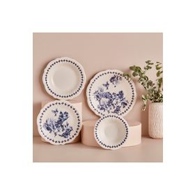 Bella Maison Vanessa Stoneware Mavi 48 Parça 12 Kişilik Yemek Takımı