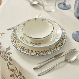 Bella Maison Vintage 48 Parça 12 Kişilik Mavi Porselen Yemek Takımı