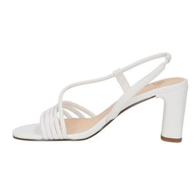 Bella Vita JES-İtalya Slingback Takoz Beyaz Kadın Sandalet