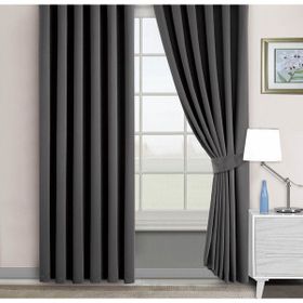 Belle Cose Blackout Karartma Keten Gri 140x270 cm Fon Perde