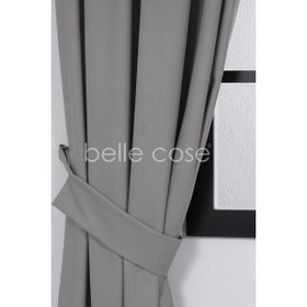 Belle Cose Blackout Karartma Koyu Gri 100x270 cm Fon Perde