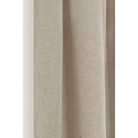 Belle Cose Blackout Karartma Naturel Gri Tek Kanat 280x270 cm Fon Perde