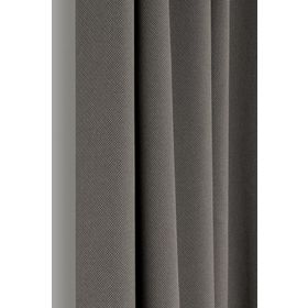 Belle Cose Country Tarz Hasır Termal Karartma Blackout Açık Gri Tek Kanat 100x260 cm Fon Perde