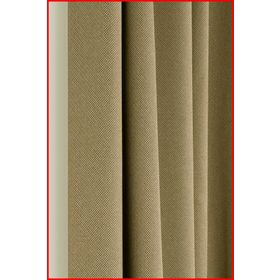 Belle Cose Country Tarz Hasır Termal Karartma Blackout Taş Rengi Tek Kanat Kum Beji 260x270 cm Fon Perde