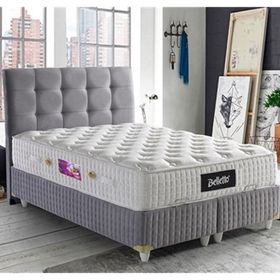 Belletto 120 cm Tek Kişilik Vintage Lüx Gri Kumaş Başlık
