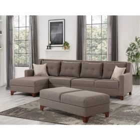 Belletto Kahverengi Raisa Köşe Koltuk Takımı