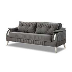 Belletto Leon Gri Krem 3+3+1+1 Koltuk Takımı