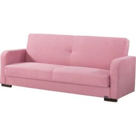 Belletto Yataklı Sandıklı Lizbon Pembe Kanepe