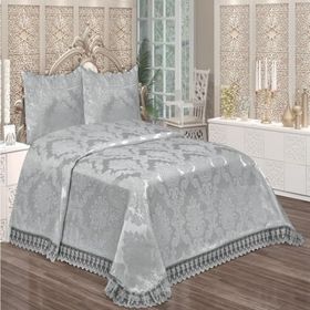 Bello Home Aden Gri Çift Kişilik Yatak Örtüsü