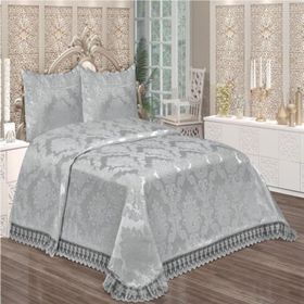 Bello Home Aden Gri Çift Kişilik Yatak Örtüsü