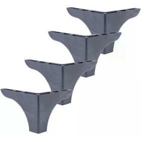 Bellona 4x10 cm Kanepe Sehpa Puf Koltuk Antrasit Baza Ayağı