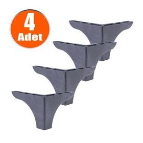 Bellona 4x10 cm Kanepe Sehpa Puf Koltuk Antrasit Baza Ayağı