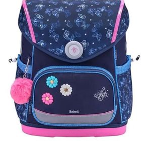 Belmil 405-41/P/7 Flowers Jeans Chic Mıknatıslı Okul Çantası