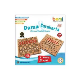 Bemi Toys Ahşap Surakarta Dama Tabla ve Boncuk
